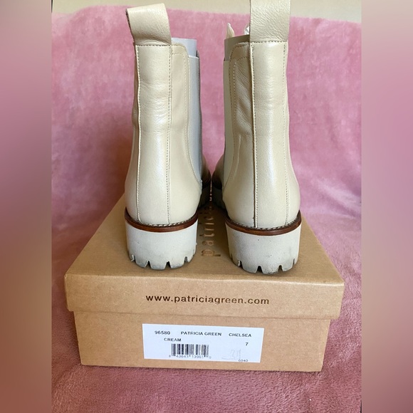 Patricia Green Chelsea Cream Boots Size 7 - Picture 2 of 5